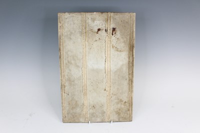 Lot 2097 - A Chinese porcelain plaque of a poem, early...