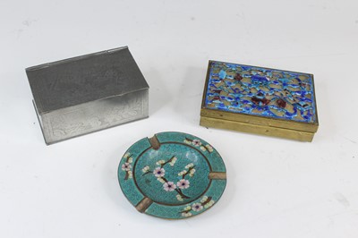 Lot 2057 - A set of three Chinese metal wares, circa 1900,...