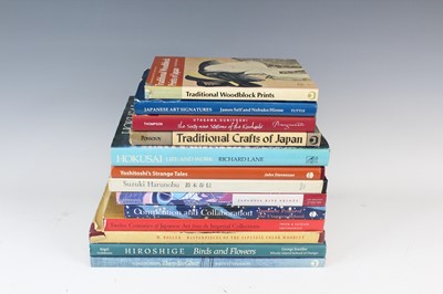 Lot 2245 - A collection of 13 books on Japanese woodblock...