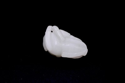 Lot 2048 - A group of six Chinese jade carvings, Qing...