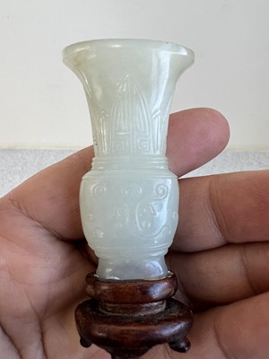 Lot 2048 - A group of six Chinese jade carvings, Qing...