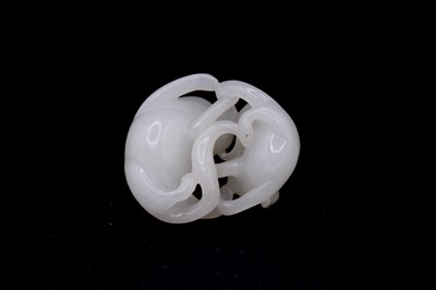Lot 2048 - A group of six Chinese jade carvings, Qing...