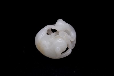 Lot 2048 - A group of six Chinese jade carvings, Qing...