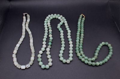 Lot 2050 - A group of ten Chinese jade ornaments, Qing...