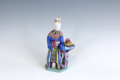Lot 2153 - A Chinese famille rose figure, Qing Dynasty,...
