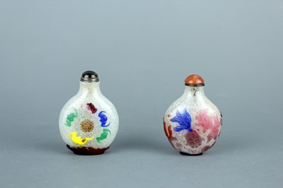 Lot 2011 - Two Chinese multi-colour overlay...