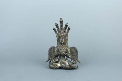 Lot 2217 - A bronze statue of Naga Kanya, 20th century....