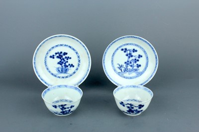 Lot 2116 - Two sets of Chinese Nanking Cargo blue and...