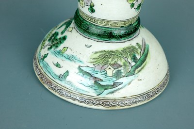 Lot 2081 - A Chinese famille verte on biscuit ‘Eight...