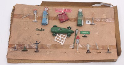 Lot 1958 - Crescent toys miniature road and car set,...