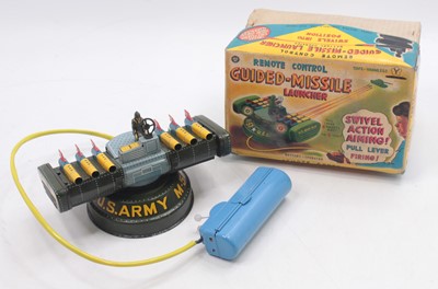 Lot 2000 - Yoneza (Japan) remote control tinplate guided...