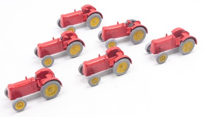 Lot 1599 - Six Charbens tractors, comprising a red body,...