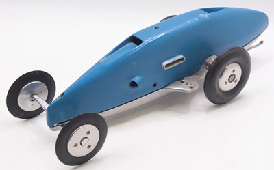 Lot 39 - As raced and untouched 10cc tethered race car,...