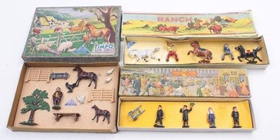 Lot 1852 - Three sets of figures by various manufacturers,...