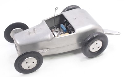 Lot 13 - McCoy Hot Rod Tether Car McCoy 60 black case...