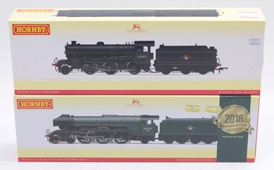 Lot 347 - Two Hornby locos & tenders: R3243 2-6-0 class...