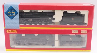 Lot 362 - Two Hornby locos & tenders both BR lined green:...
