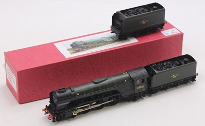 Lot 589 - A 00 gauge kit built Peppercorn A2 in BR lined...