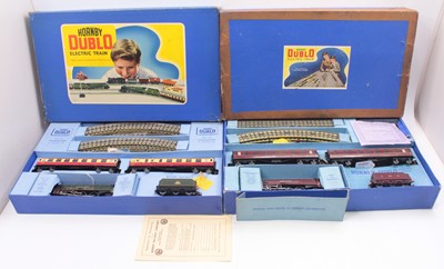 Lot 249 - Two Hornby Dublo sets to include an EDP12...