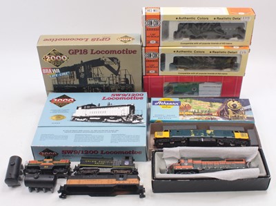 Lot 664 - A collection of HO gauge locos to include a...