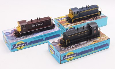 Lot 644 - Three American Athearn diesel switcher locos,...