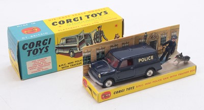 Lot 1248 - Corgi Toys No. 448 Police BMC Mini van with...