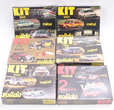 Lot 701 - Solido 1.43 scale Metal kits with colour 3 in...