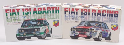 Lot 707 - Fujimi 1.24 scale plastic kits, SM.28 Fiat...