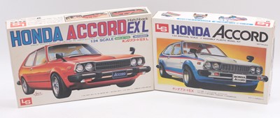 Lot 721 - L.S 1.24 scale plastic kits, C611 Honda Accord...