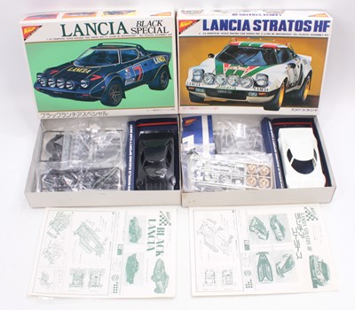 Lot 724 - Nichimo 1.24 scale plastic kits, No.3 Lancia...