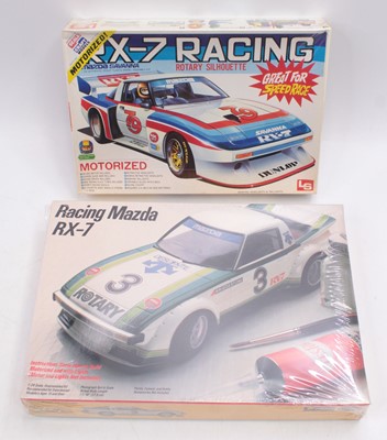 Lot 725 - L.S 1.24 scale plastic kits, C521 Mazda RX-7...