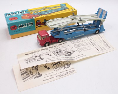 Lot 1260 - Corgi Toys, 1105 Carrimore car transporter, TK...