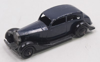 Lot 1088 - Dinky Toys No.30b Rolls Royce - blue body,...