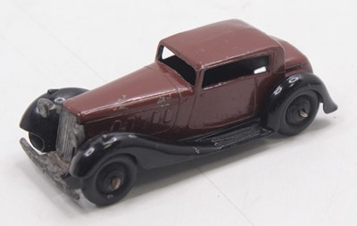 Lot 1104 - Dinky 36C Humber 1947-1950 issue, brown, black...