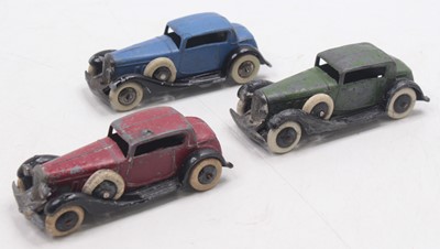 Lot 1105 - Dinky 36C Humber Pre War Group, all play worn...