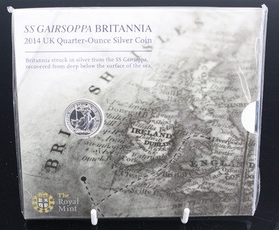 Lot 2038 - The Royal Mint, SS Gairsoppa Britannia 2014 UK...