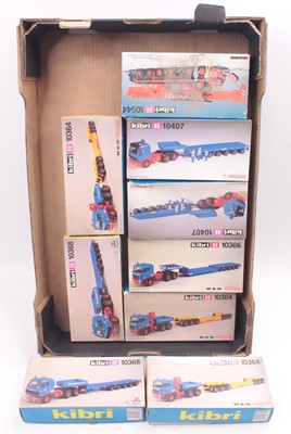Lot 849 - A collection of nine various Kibri HO scale...