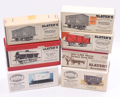 Lot 194 - Six unbuilt Slaters, and Parkside 0 gauge...