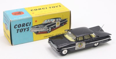 Lot 1245 - Corgi Toys No. 223 Chevrolet police car in...