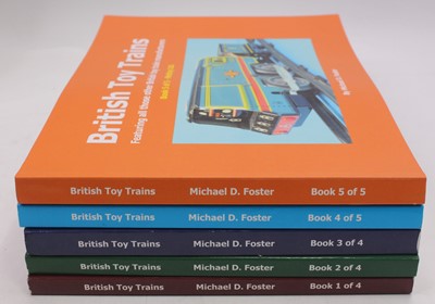 Lot 1448 - A set of 5 British Toy Train volumes by...