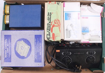 Lot 682 - Four railway controllers and two transformers,...