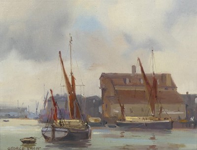 Lot 259 - George Shaw (1929-1989) - Faversham, oil on...
