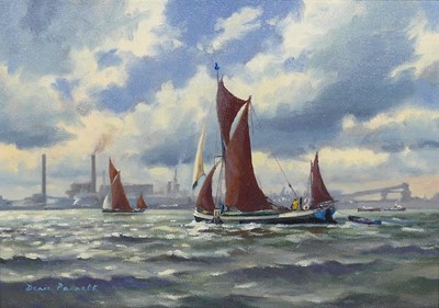 Lot 245 - Denis Pannett (b.1939) - Windy Day off...