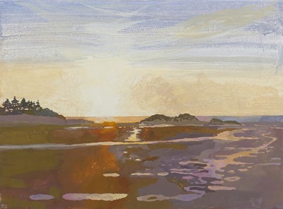 Lot 327 - Ruth Stage (b.1969) - Summer Evening Norfolk,...