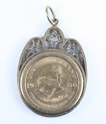 Lot 2235 - South Africa, 1980 1/10th Krugerrand, obv:...