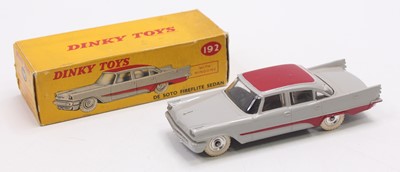 Lot 1016 - Dinky Toys, 192, Desoto Fireflite Sedan, grey...