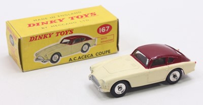 Lot 1021 - Dinky Toys, 167, AC Aceca Coupe, cream lower...