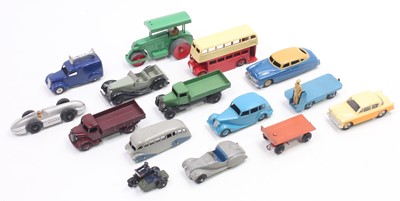 Lot 1213 - Dinky Toys group of 15 loose and playworn...
