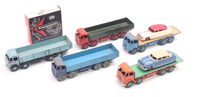 Lot 1205 - Dinky Toys group of 7 loose and playworn...