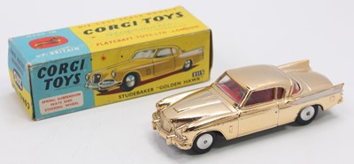 Lot 1224 - Corgi Toys No. 211S Studebaker Golden Hawk in...